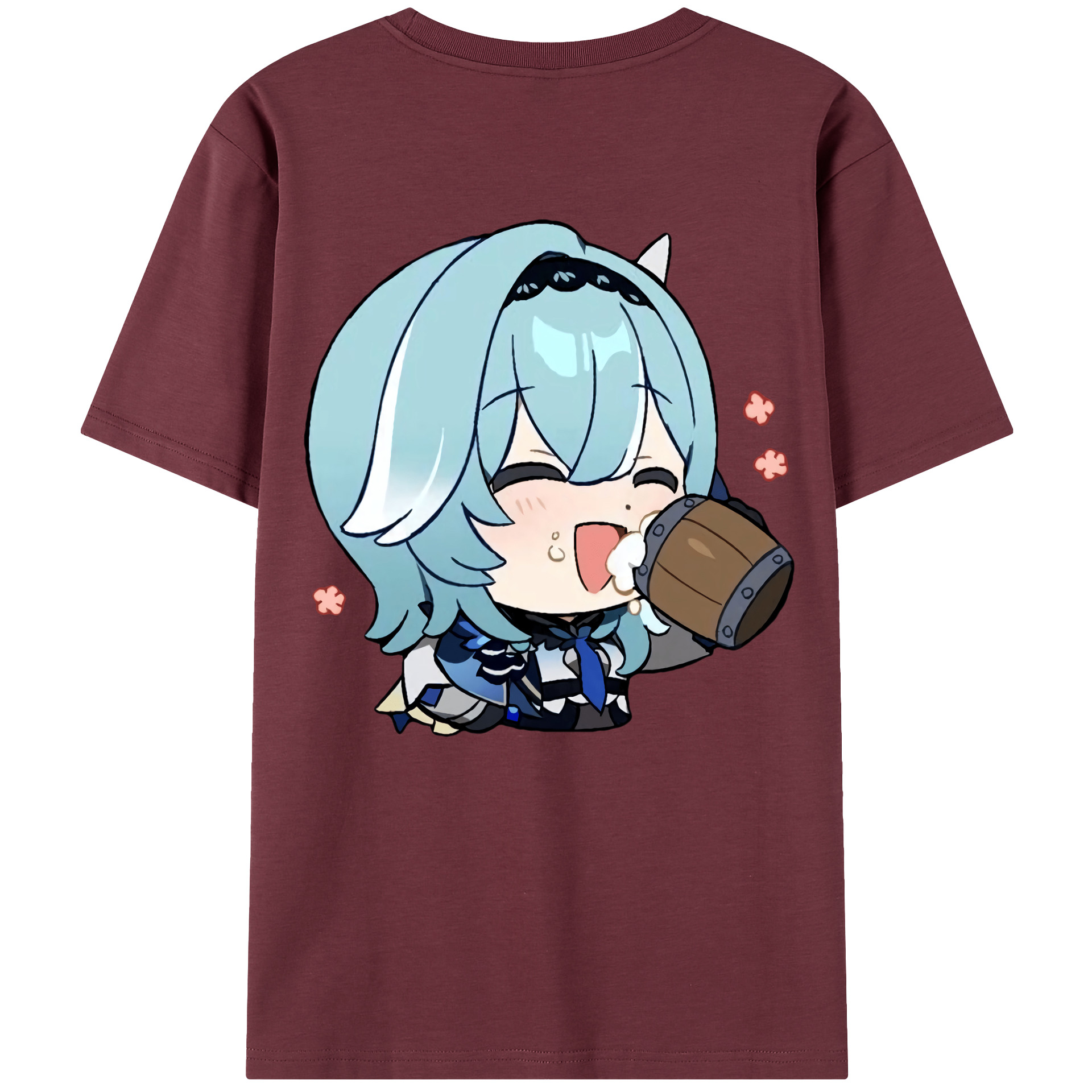 げんし神 优菈 ゆうら genshin Yūra 綿100％半袖Tシャツ（背面プリント）